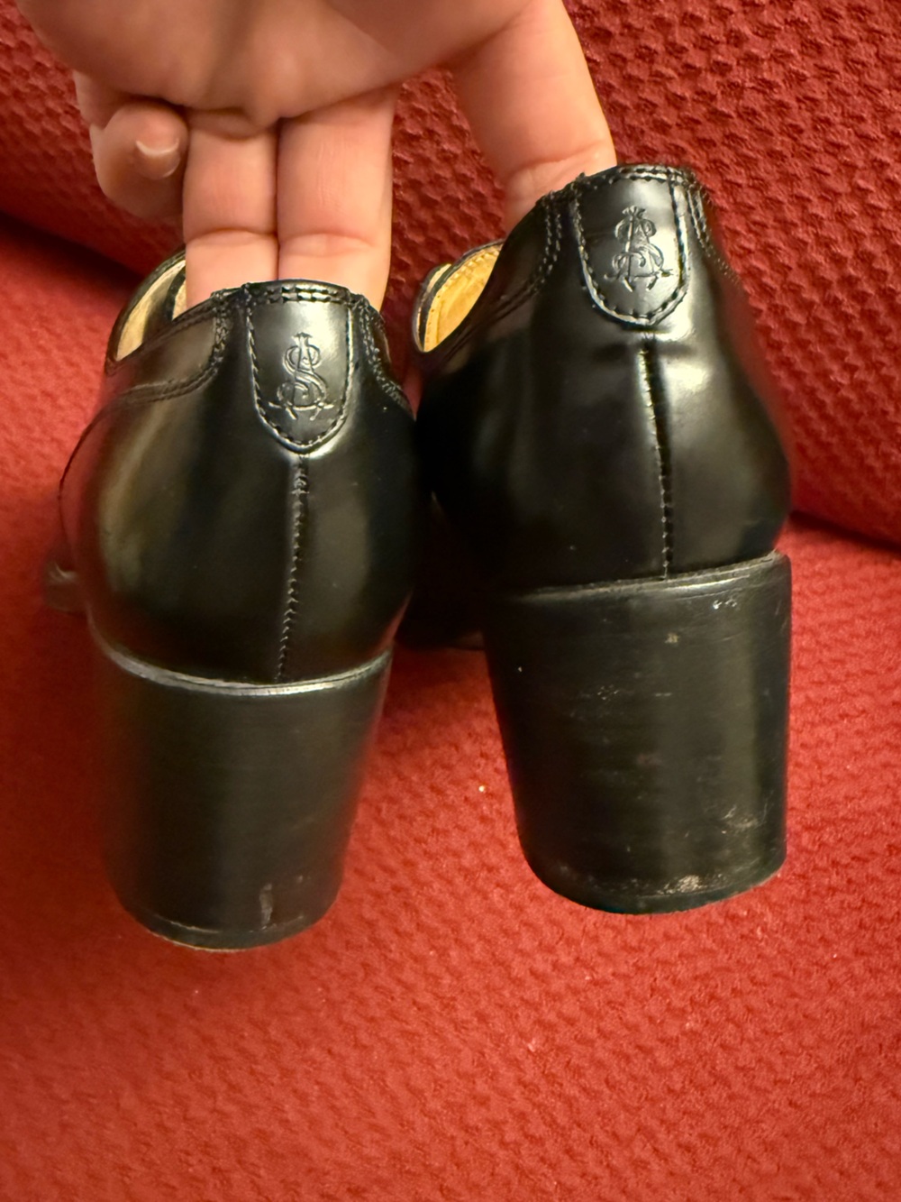 THE OFFICE OF ANGELA SCOTT Miss Button Derby in Black - Picture 6 of 12